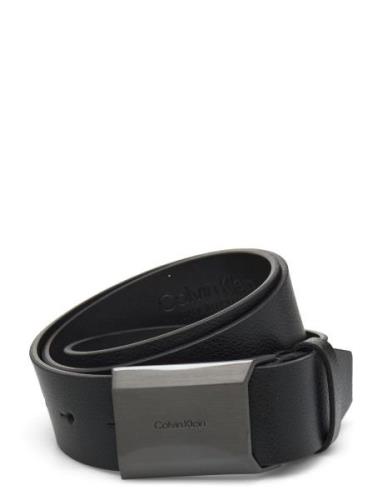 Adj Beveled Plaque Pb 35Mm Black Calvin Klein