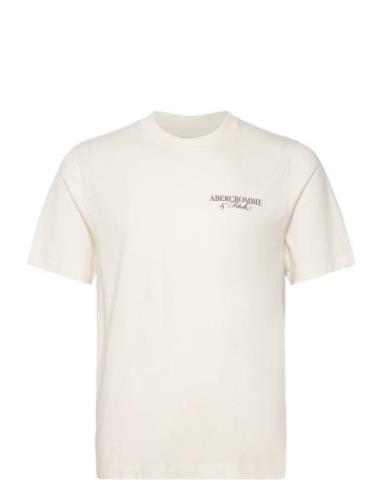 Anf Mens Graphics Cream Abercrombie & Fitch