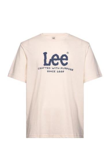 Relaxed Logo Tee Cream Lee Jeans