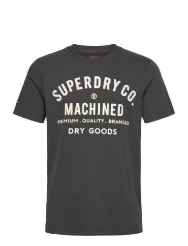 Machined Goods Workwear Tee Black Superdry