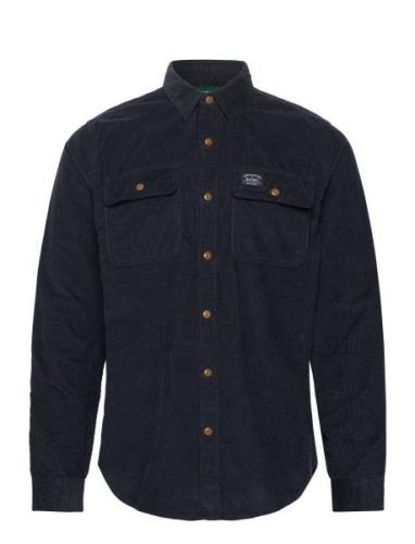 Corduroy Workwear Shirt Navy Superdry