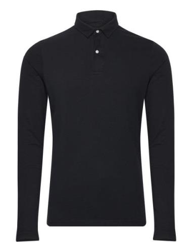 Studios L/S Jersey Polo Black Superdry