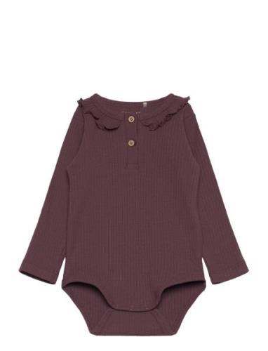 Body Ls Rib Burgundy Fixoni