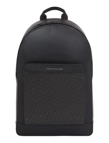 Th Monogram Backpack Black Tommy Hilfiger