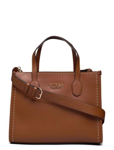 Silvana 2 Compartment Tote Brown GUESS