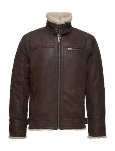 Axel Classic Pile Suede Jacket Brown Jofama