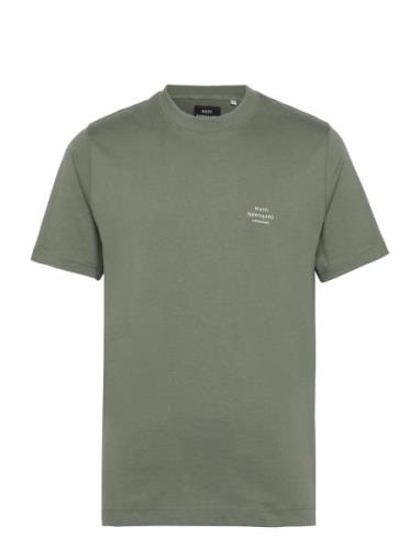 Cotton Jersey Frode Emb Logo Tee Green Mads Nørgaard