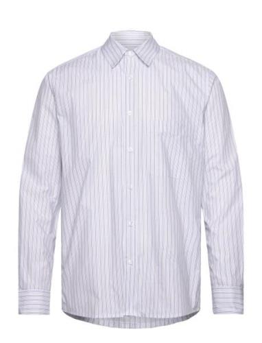 Organic Cotton Poplin Sune Shirt Blue Mads Nørgaard