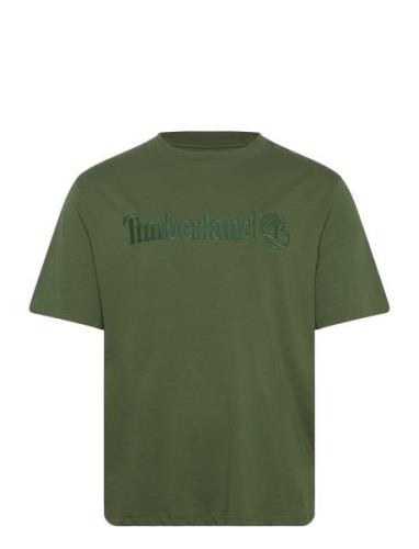 Hampthon Short Sleeve Tee Black Forest Green Green Timberland