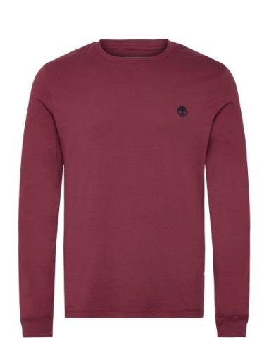 Dunstan River Long Sleeve Tee Cordovan Burgundy Timberland