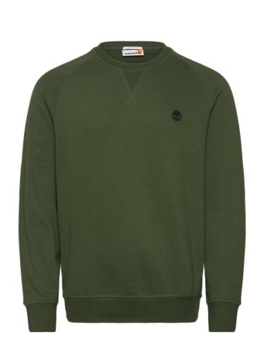 Exeter River Brushed Back Crew Sweatshirt Black Forest Green Khaki Tim...