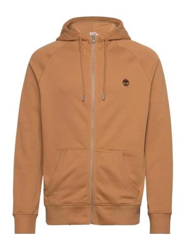 Exeter River Brushed Back Full Zip Hoodie Light Wheat Boot Orange Timb...