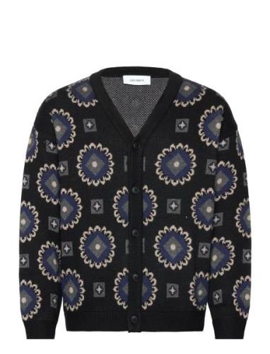 Aro Paisley Cardigan Navy Les Deux