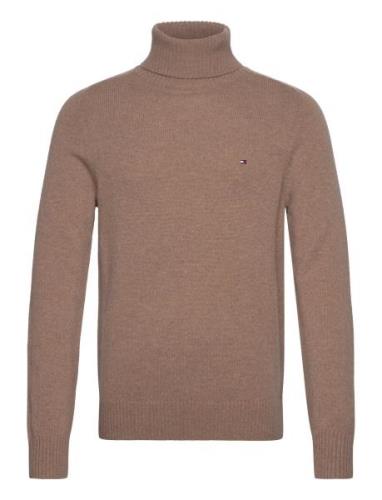 Lambswool Roll Neck Beige Tommy Hilfiger