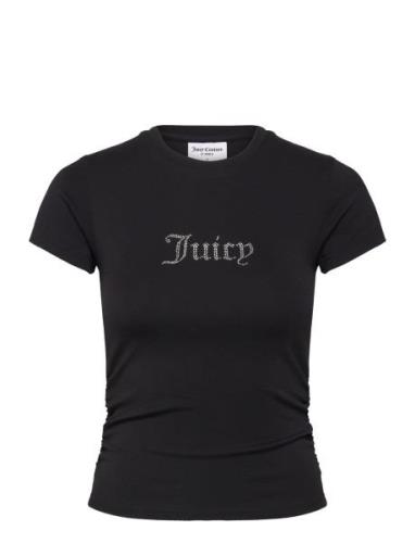 Dot Ruched Tee Black Juicy Couture