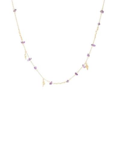 Azzurra Necklace Gold Maanesten