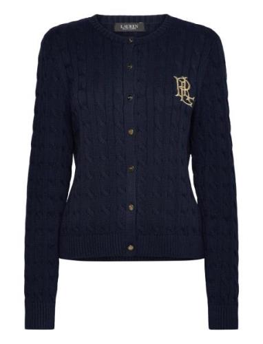 Cable-Knit Cotton Cardigan Navy Lauren Ralph Lauren