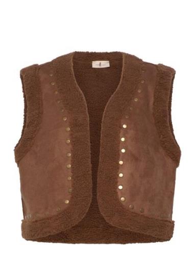 Fqlamby-Waistcoat Brown FREE/QUENT