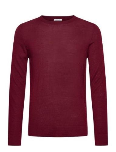 Merino Knit O-Neck Red Lindbergh