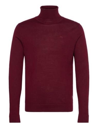 Merino Knit Roll Neck Burgundy Lindbergh