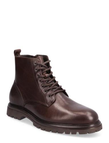 Biagil Lace Up Boot Soft Texas Brown Bianco