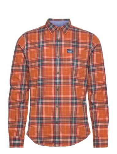 L/S Cotton Lumberjack Shirt Orange Superdry