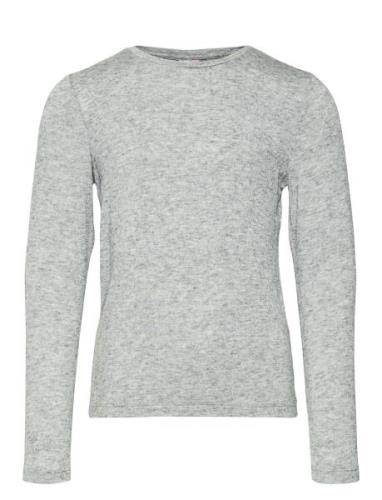 Vmannie Ls O-Neck Top Jrs Girl Grey Vero Moda Girl