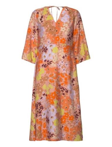 Dress Ada Floral Orange Lindex