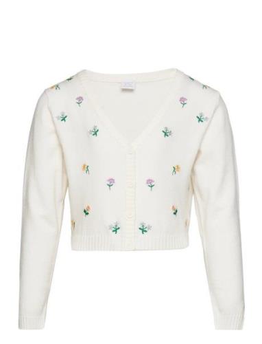 Cardigan Flower Embroidery White Lindex