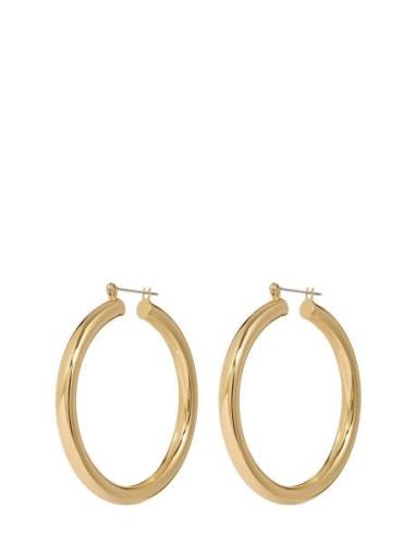 The Amalfi Tube Hoops-14K Antique Gold Gold LUV AJ