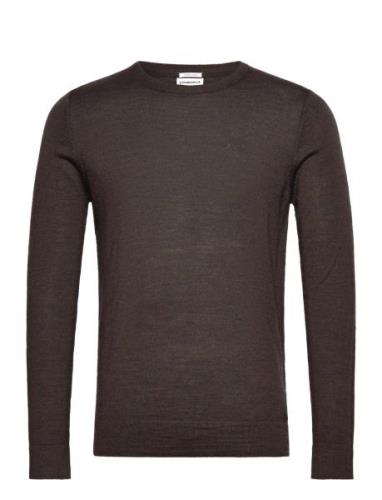 Merino Knit O-Neck Brown Lindbergh