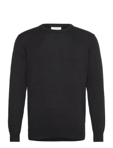 Cotton O-Neck Knit Black Lindbergh