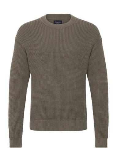 Anf Mens Sweaters Khaki Abercrombie & Fitch