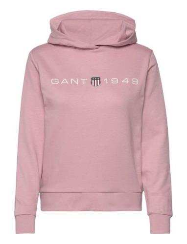 Reg Printed Graphic Hoodie Pink GANT