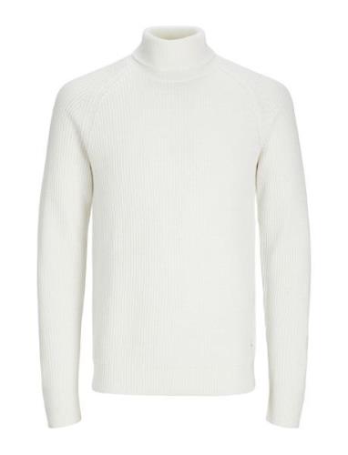 Jjpannel Knit Roll Neck Aw24 White Jack & J S