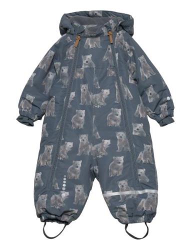 Snow Suit Aop Blue Minymo