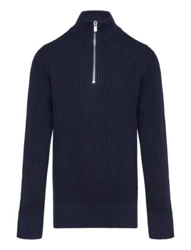 Jprblaliam Knit Half Zip Bf Jnr Navy Jack & J S