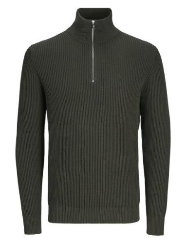 Jprblaliam Knit Half Zip Bf Jnr Green Jack & J S