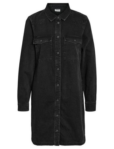 Nmnew Signe L/S Denim Dress Vi001Bl Noos Black NOISY MAY