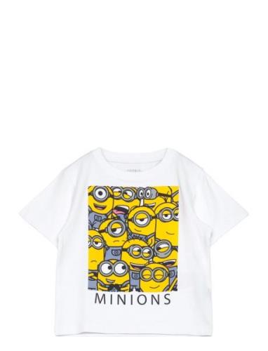 Nmmjule Minions Nreg Ss Top Box Sky White Name It