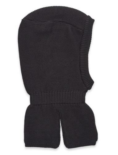 Balaclava - Wool W. Windstop Black Color Kids