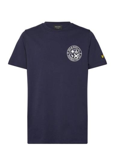 Football Logo T-Shirt Navy Lyle & Scott