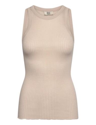 Rmwbaku Viscose Tank Top Beige RM By Rosemunde