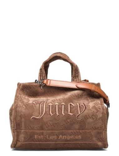 Iris Lasered Velvet Medium Shopper Brown Juicy Couture