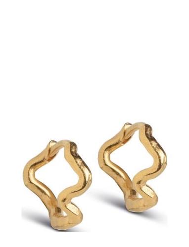 Holly Small Hoops Gold Enamel Copenhagen