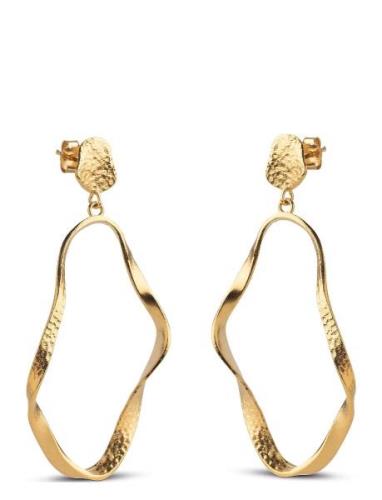 Aloma Large Earring Gold Enamel Copenhagen