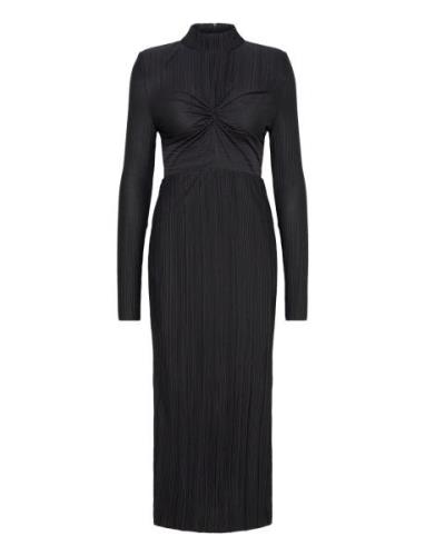 Yasolinda High Neck Ls Long Dress S. Black YAS