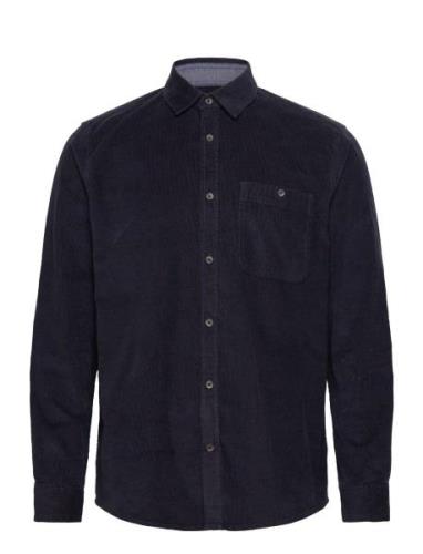 Stretch Corduroy Shirt Navy Tom Tailor