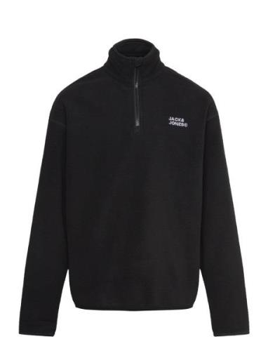 Jjecorp Logo Fleece Quarter Zip Jnr Black Jack & J S