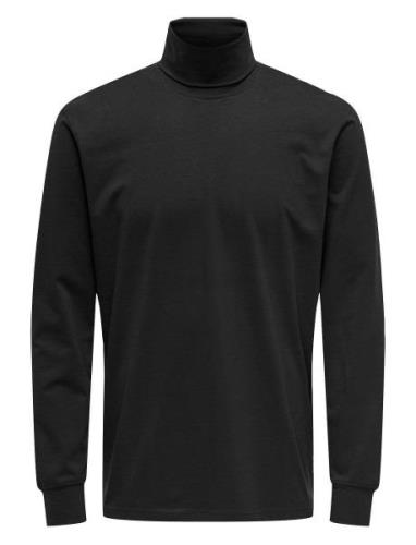 Onsarbor Reg Roll Neck Black ONLY & SONS